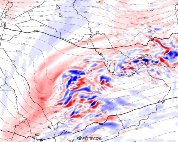 الجمعان: عدم استقرار جوي يُحدث اضطرابات قوية مسببًا حالة مطرية غزيرة
