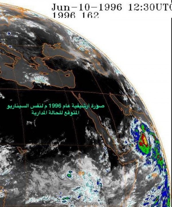 "العوض": خلال أيام.. إعصار من الدرجة الأولى يصل حتى الحدود الجنوبية