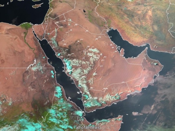 أمطار رعدية ورياح نشط تحد الرؤية على 6 مناطق