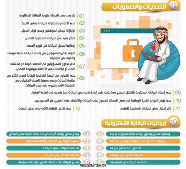 10 إيجابيات و12 تحديا للرقابة الإلكترونية على الجهات الحكومية