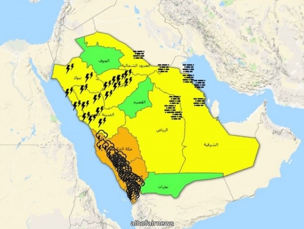 8 مناطق تتأثر.. تنبيهات الإنذار المبكر تكشف خارطة أجواء "ليلة الرؤية"